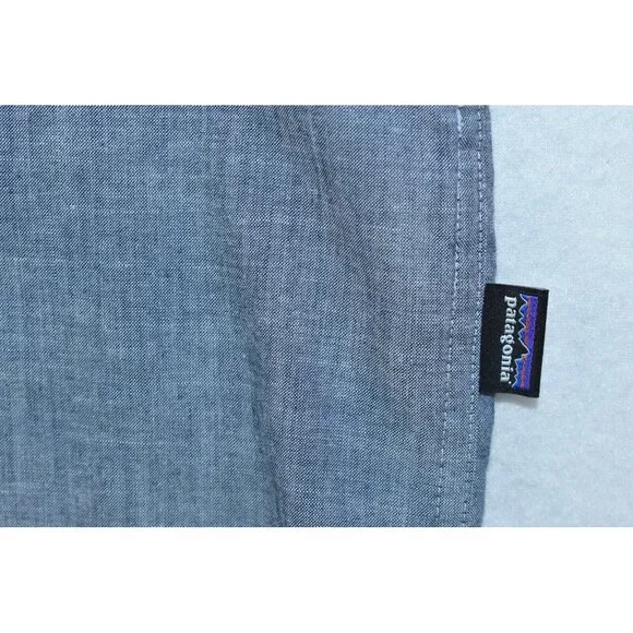 Patagonia Bluffside Men's Shirt Size L Organic Cotton Lightweight Short Sleeve - Picture 10 of 12